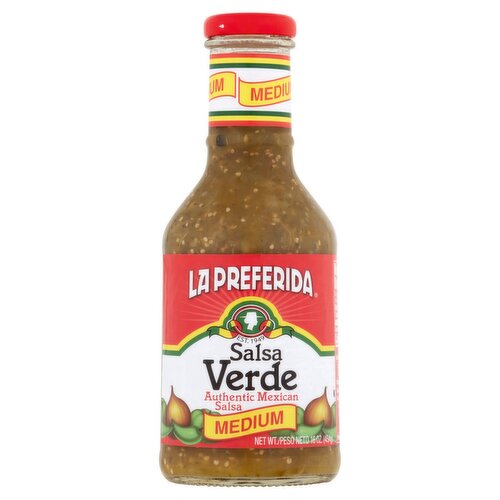 La Preferida Medium Authentic Mexican Salsa Verde, 16 oz