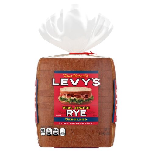 Levy's Real Jewish Rye Seedless Bread, 1lb