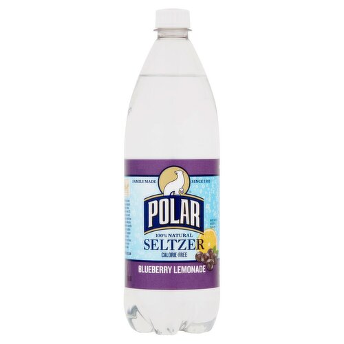 Polar 100% Natural Blueberry Lemonade Seltzer, 1 Liter