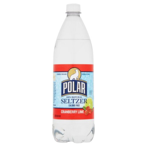 Polar 100% Natural Cranberry Lime Seltzer, 33.8 fl oz