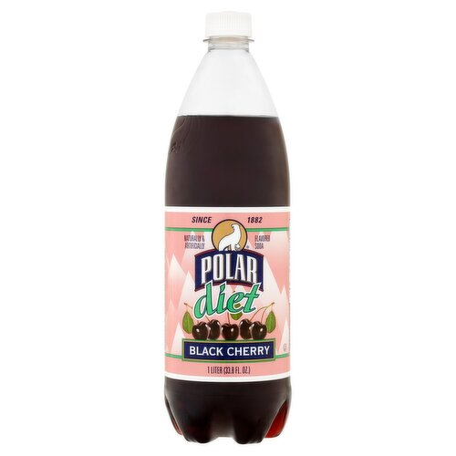 Polar Black Cherry Diet Soda, 1 liter