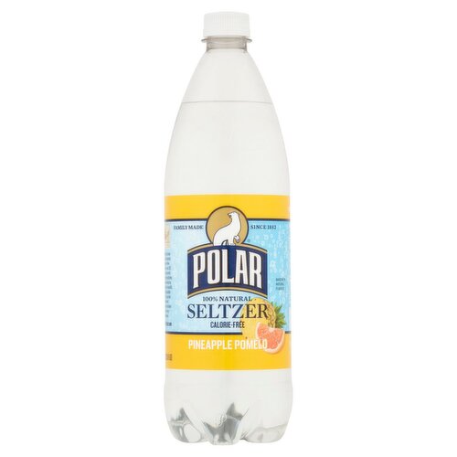 Polar 100% Natural Pineapple Pomelo Seltzer, 33.8 fl oz