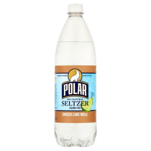 Polar 100% Natural Ginger Lime Mule Seltzer, 33.8 fl oz