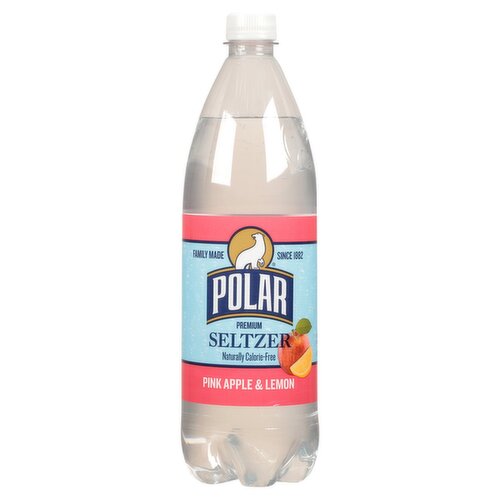 Polar Pink Apple & Lemon Premium Seltzer, 33.8 fl oz