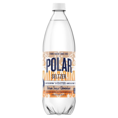 Polar Winter Brown Sugar Clementine Seltzer Limited Edition, 33.8 fl oz