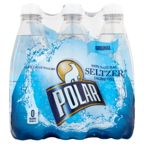 Polar Original Seltzer, 16.9 fl oz, 6 count