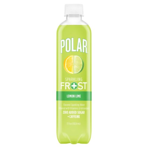 Polar Frost Lemon Lime Flavored Sparkling Water, 17 fl oz