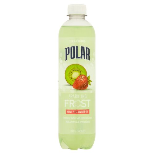 Polar Frost Kiwi Strawberry Sparkling Water, 17 fl oz