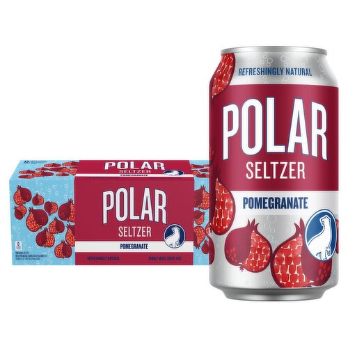Polar Premium Pomegranate Seltzer, 12 fl oz, 12 count