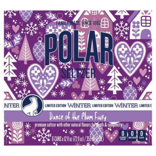 Polar Winter Dance of The Plum Fairy Seltzer Limited Edition, 12 fl oz, 6 count