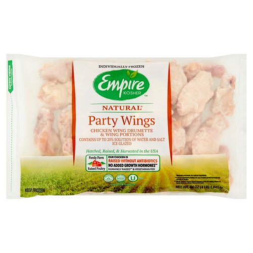 Empire Kosher Natural Party Wings, 64 oz