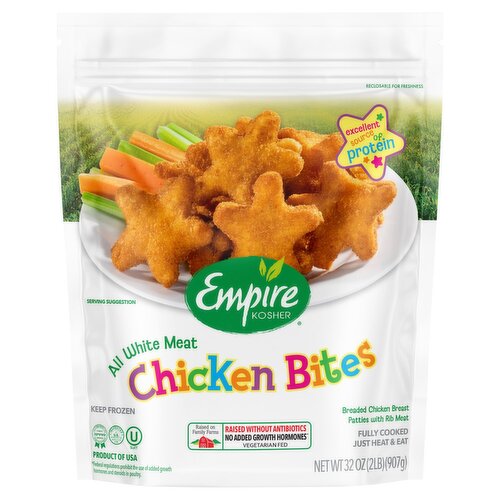 Empire Kosher All White Meat Chicken Bites, 32 oz