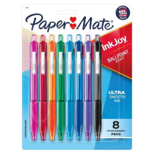 Paper Mate InkJoy Color Ink 1.0 mm Ballpoint Pens, 8 count