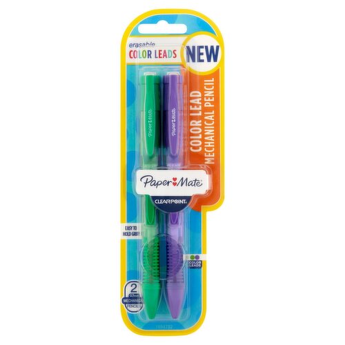 Paper Mate Clearpoint 0.7mm Color Lead Mechanical Pencils, 2 count