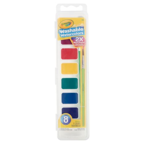 Crayola Washable Watercolors, 3+