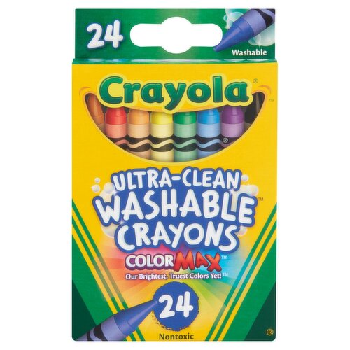 Crayola ColorMax Ultra-Clean Washable Crayons, 24 count