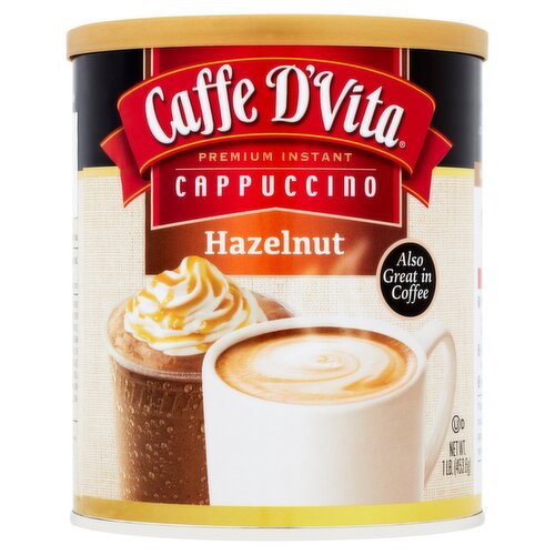 Caffe D'Vita Hazelnut Premium Instant Cappuccino, 1 lb