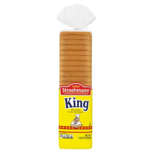 Stroehmann King White Bread, 1 lb 6 oz