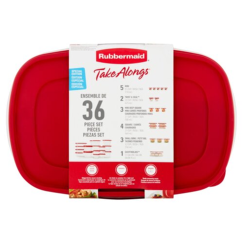 Rubbermaid Take Alongs Containers & Lids Special Edition, 36 count