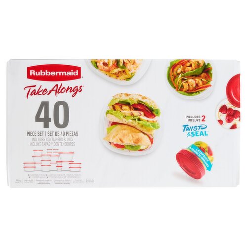 Rubbermaid Take Alongs Containers & Lids Set, 40 count