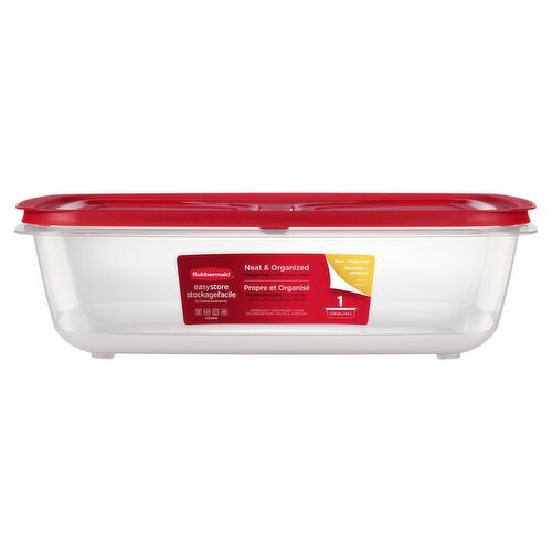 Rubbermaid EasyStore Rectangle Container, 2.59 Gal