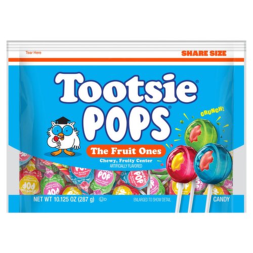 Tootsie Pops The Fruit Ones Candy Share Size, 10.125 oz