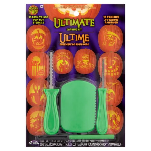 Fun World Pumpkin Pro Ultimate Carving Kit, 8+, 10 count