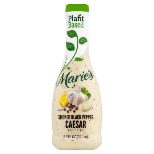 Marie's Plant Based Smoked Black Pepper Caesar Dressing, 11.5 fl oz