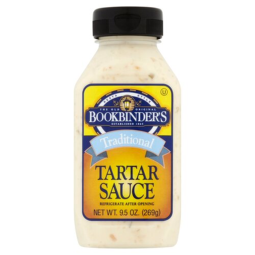 Bookbinder's Traditional Tartar Sauce, 9.5 oz