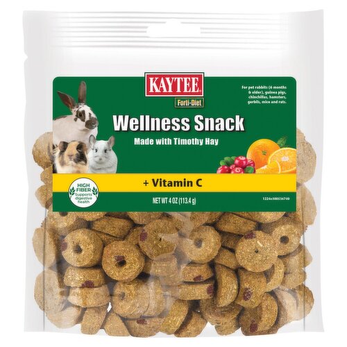 Kaytee Forti-Diet Wellness Snack Made with Timothy Hay, 4 oz