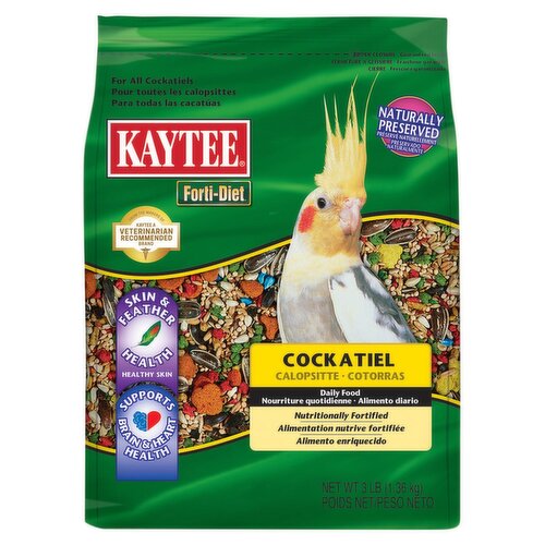 Kaytee Forti-Diet Cockatiel Daily Food, 3 lb.