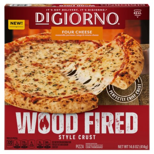DiGiorno Wood Fired Style Crust Four Cheese Pizza, 14.6 oz