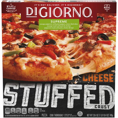 DiGiorno Cheese Stuffed Crust Supreme Pizza, 26.4 oz