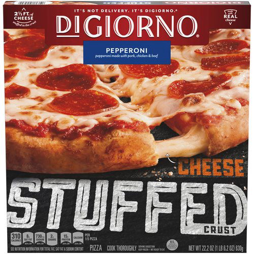 DiGiorno Stuffed Crust Pepperoni Pizza, 22.2 oz