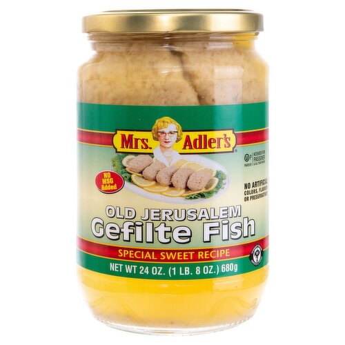 Mrs. Adler's Old Jerusalem Gefilte Fish, 24 oz