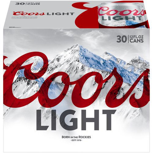 Coors Light 30 Pack - Cans, 360 fl oz