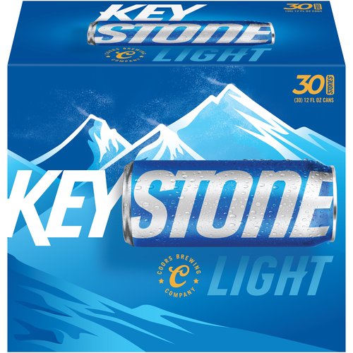 Keystone Light 30 Pack - 12 oz Cans, 360 fl oz