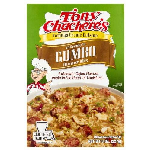 Tony Chachere's Creole Gumbo Dinner Mix, 8 oz