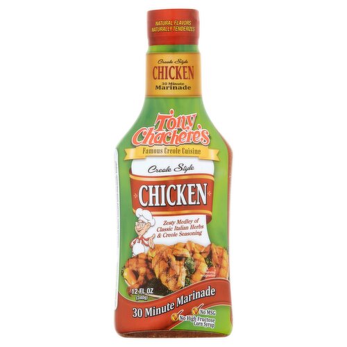 Tony Chachere's Creole Style Chicken Marinade, 12 fl oz