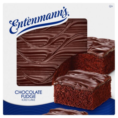 Entenmann's Chocolate Fudge Iced Cake, 3 oz