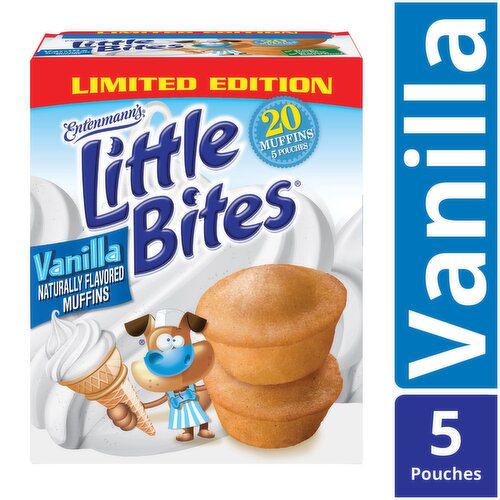 Entenmann's Little Bites Vanilla Muffins Limited Edition, 20 count, 8.25 oz 