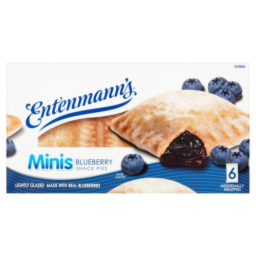 Entenmann's Minis Blueberry Snack Pies, 6 count, 12 oz