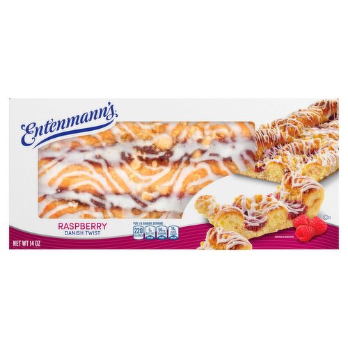 Entenmann's Raspberry Danish Twist, 14 oz