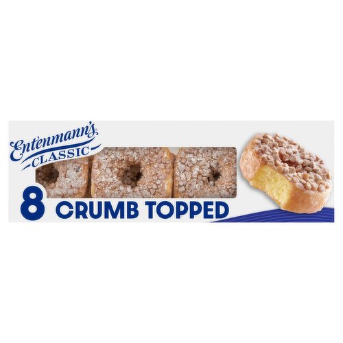 Entenmann's Classic Crumb Topped Donuts, 8 count, 15 oz