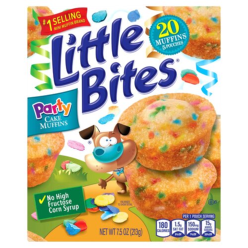 Little Bites Patriotic Party Cake Muffins, 5 count, 7.5 oz