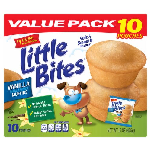 Little Bites Vanilla Muffins Value Pack, 10 count, 15 oz