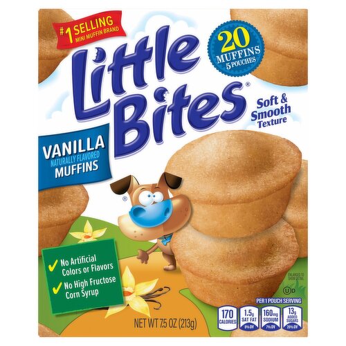 Little Bites Vanilla Muffins, 5 count, 7.5 oz