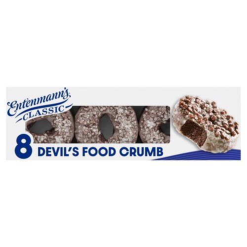Entenmann's Classic Devil's Food Crumb Donuts, 8 count, 15 oz