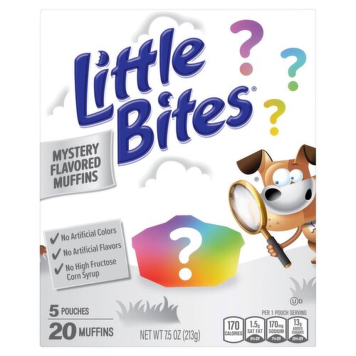Little Bites Mystery Flavored Muffins, 5 count, 7.5 oz