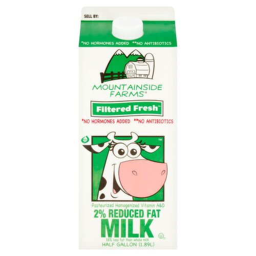 Mountainside Farms Filtered Fresh 2% Reduced Fat Milk, half gallon